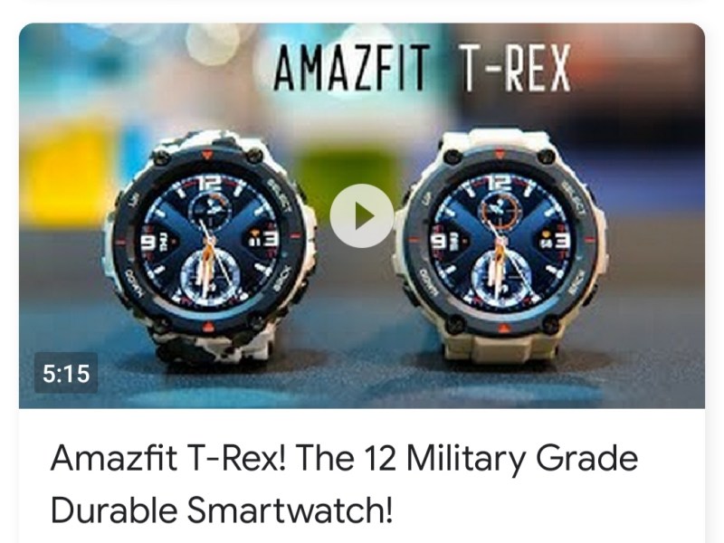 Amazfit T-Rex! The 12 Military Grade Durable SmartWatch